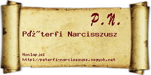 Péterfi Narcisszusz névjegykártya